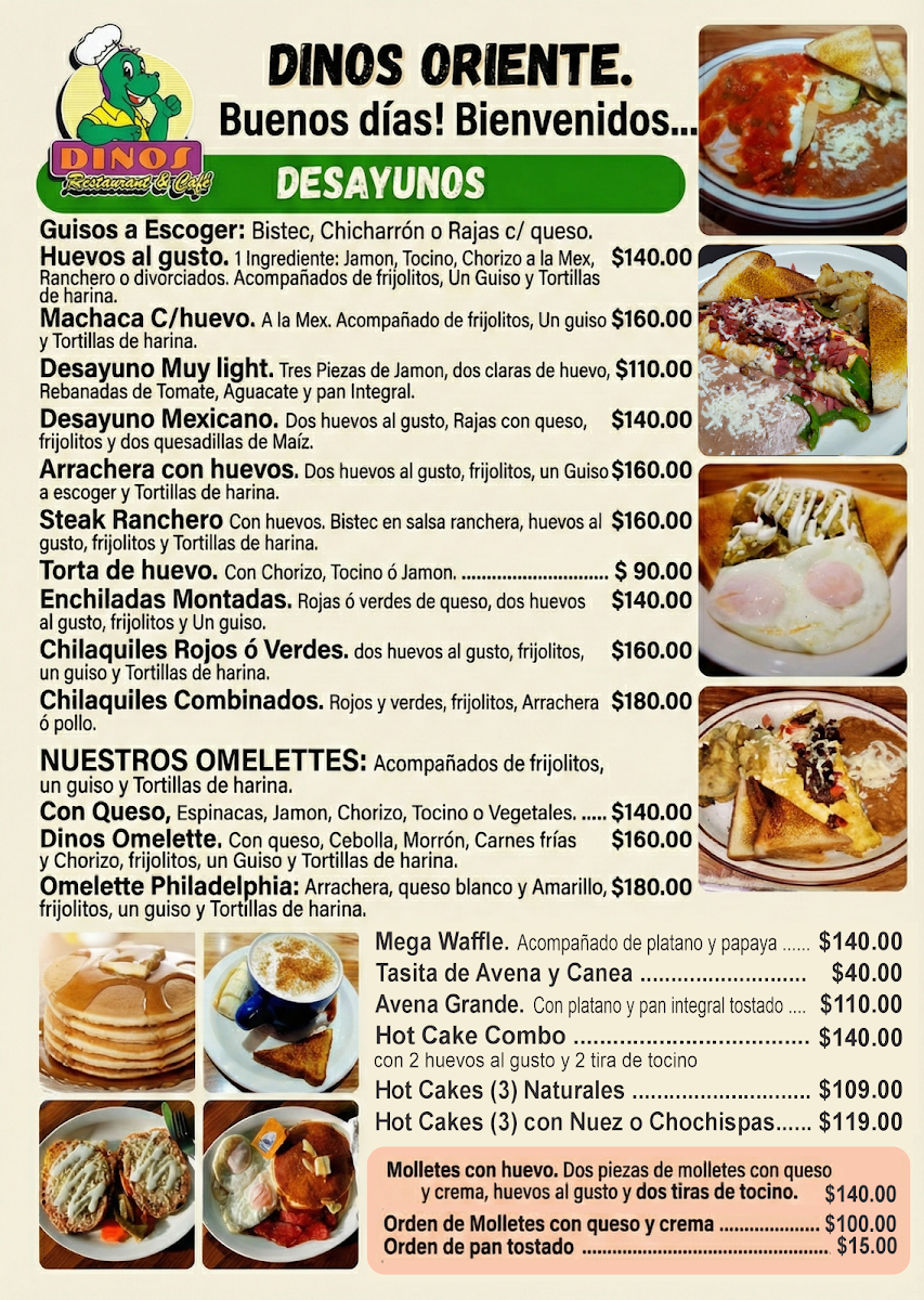 Dinos Restaurant Menu - Image 3
