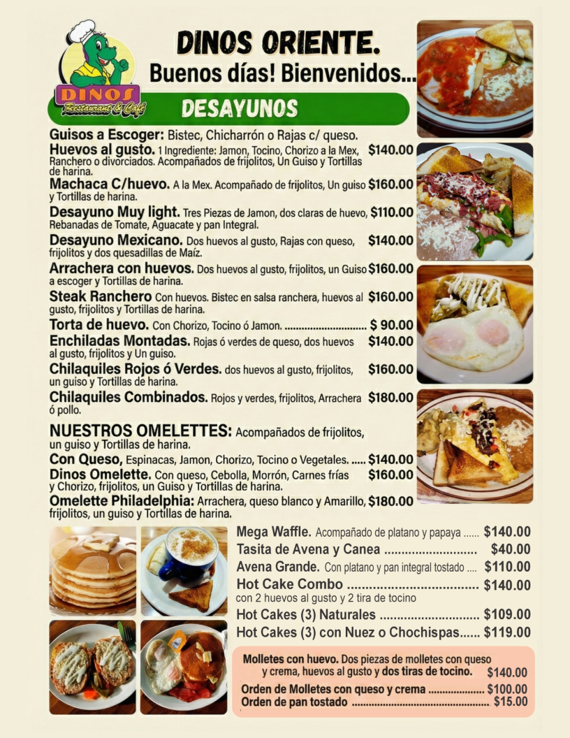 Dinos Restaurant Menu - Image 4